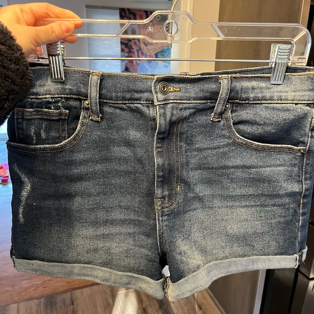 Classic Dark Blue Women's Jean Shorts
